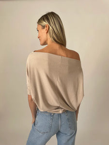 Six Fifty Clothing - Short Sleeve Anywhere Top - Taupe