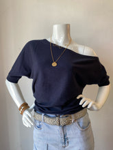 Load image into Gallery viewer, Minnie Rose - SS Off Shoulder - Navy