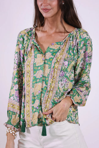 Sea Lustre - Journey Blouse - Cayman