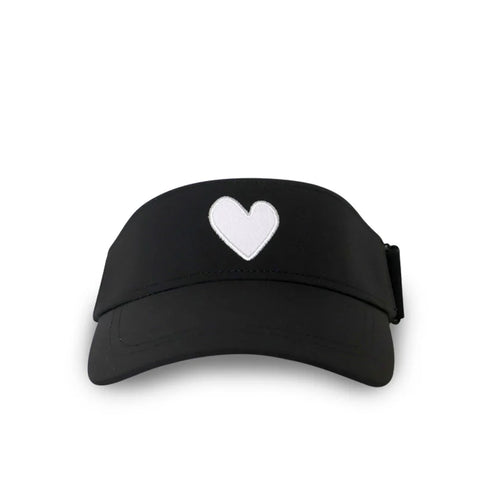 Kerri Rosenthal - KR Imperfect Heart Visor - Black / White