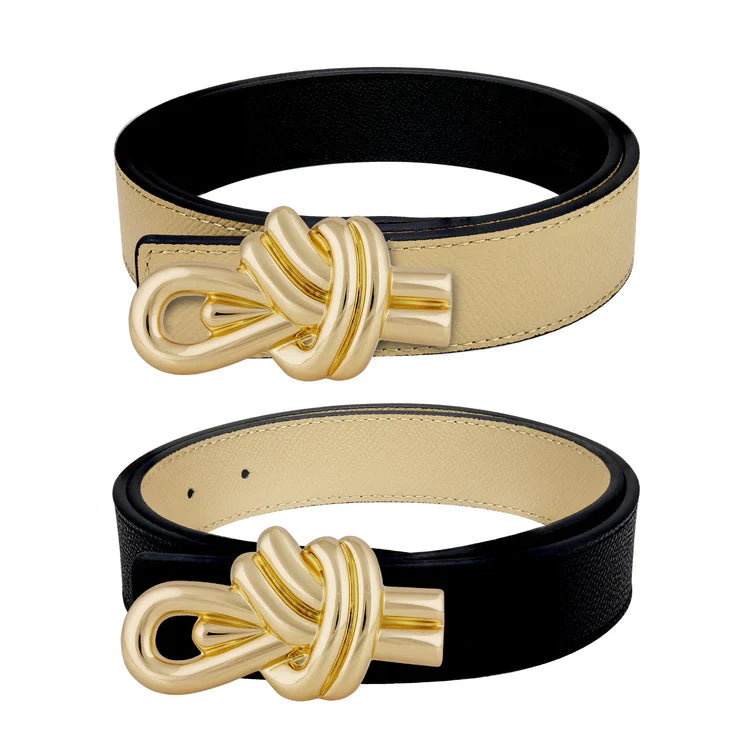 MB Style - Knot Belt - Black/Nude Reversible