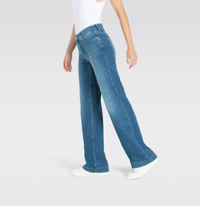 MAC Denim - Dream Wide Leg - Mid Blue , 34" Inseam