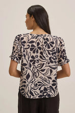 Load image into Gallery viewer, Velvet - Leslie Short Sleeve Poet Top - Madrid