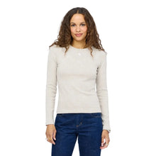 Load image into Gallery viewer, Kerri Rosenthal - Long Sleeve Rib Tee - Oatmeal Heather
