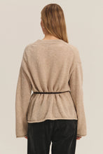 Load image into Gallery viewer, Velvet - Alina Belted Cardi - Oat