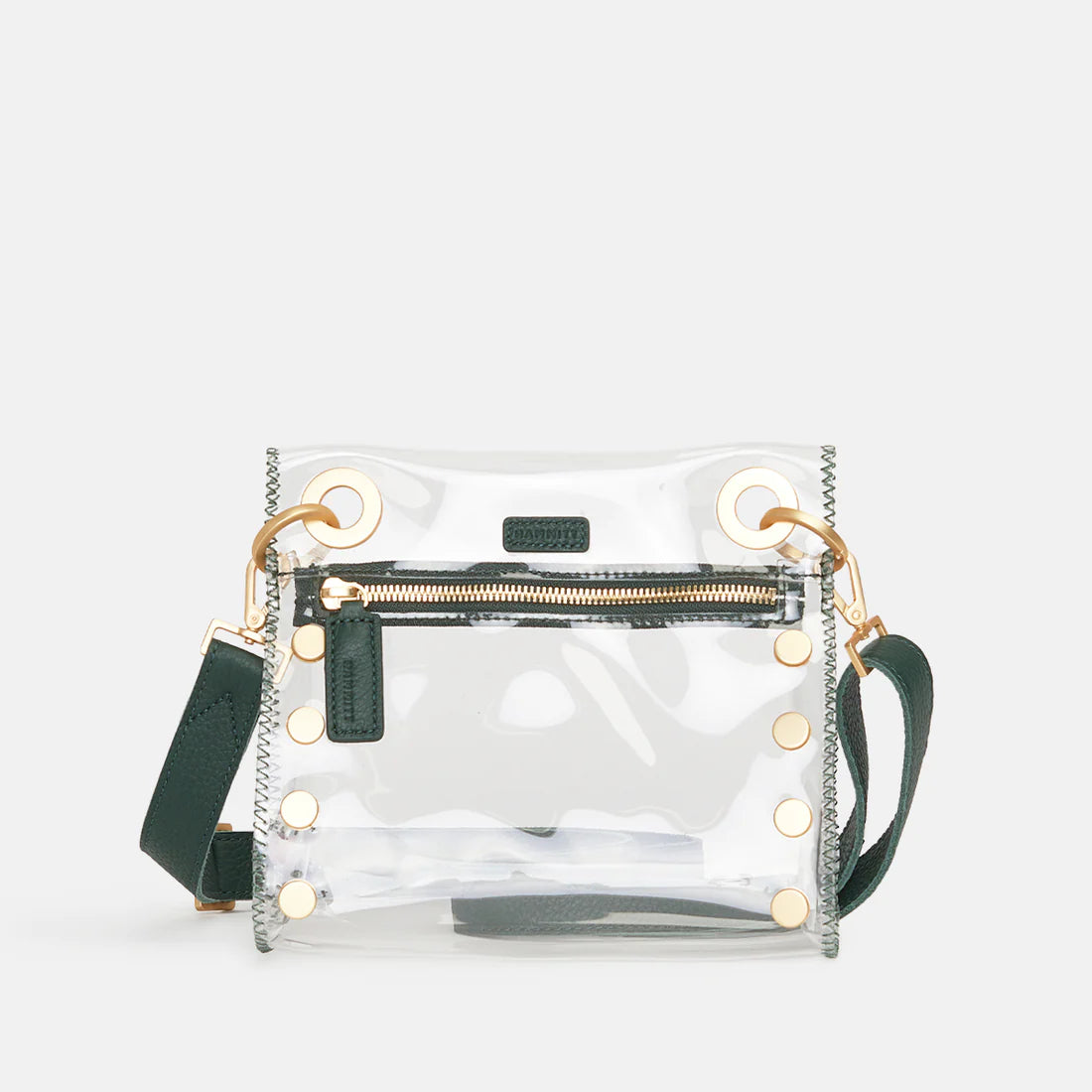 Hammitt Charles Silver Metal Clear Crossbody Belt Bag