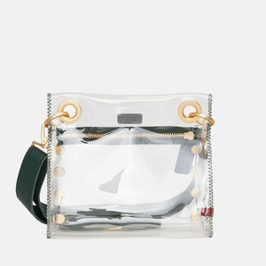 Hammitt- Tony SML Clear Crossbody - Grove Green