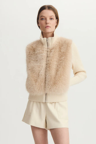 Melissa Nepton- Helios Sweater Jacket- Cream
