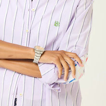 Load image into Gallery viewer, Kerri Rosenthal - Mia Stripe Shirt - Lavender/ White