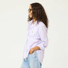 Load image into Gallery viewer, Kerri Rosenthal - Mia Stripe Shirt - Lavender/ White