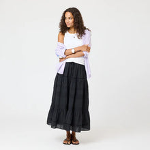 Load image into Gallery viewer, Kerri Rosenthal - Mia Stripe Shirt - Lavender/ White