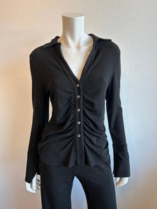 Mila Button Down Shirt - Black