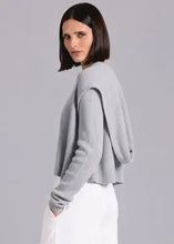 Load image into Gallery viewer, Minnie Rose - Cotton Shaker Hooded Flyaway Cardi - Foxy Silver
