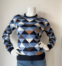 Load image into Gallery viewer, Minnie Rose - Cotton Cashmere Geo - Intarsia