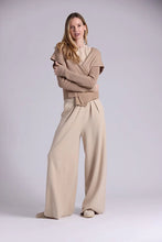 Load image into Gallery viewer, Minnie Rose - Cotton Shaker Hooded Flyaway Cardi - Brown Sugar