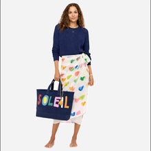 Load image into Gallery viewer, Kerri Rosenthal - Soleil Beach Tote - Navy