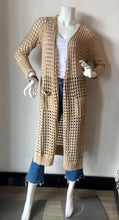 Load image into Gallery viewer, Brodie: Wispr - Pointelle Maxi Cardigan - Crema