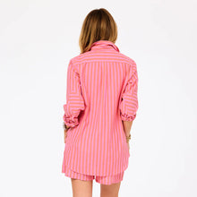 Load image into Gallery viewer, Kerri Rosenthal - Mia Stripe Button Down - Palm Pink/Cali Rose