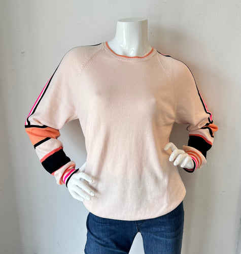 Brodie : Wispr Sporty Colour Block Sweater - Sunskissed