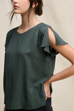Load image into Gallery viewer, Velvet - Marcel Sleeveless Blouse - Mallard (Green)