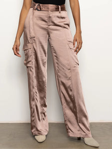 Sanctuary - Classy Wide Leg Cargo - Rose Gold