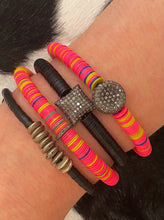 Load image into Gallery viewer, Cindy Urbach - Vintage Beads Diamond Rondelle - Pink,Yellow Blue &amp; Green