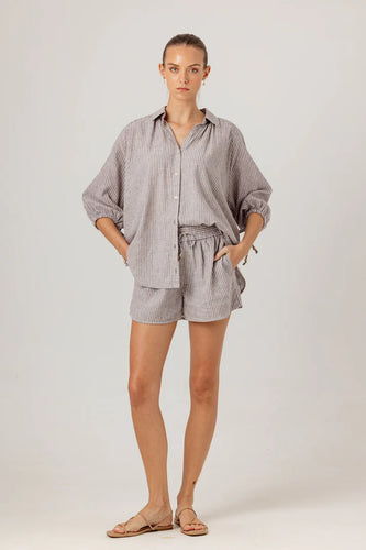 Sundays - Penny Shorts - Stone Stripe