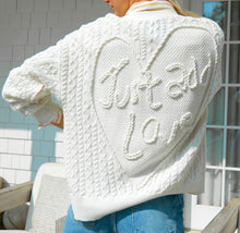 Load image into Gallery viewer, Kerri Rosenthal - Suzanne Cardigan Just Add Love - Cloud White