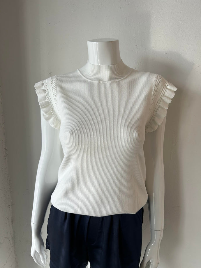 Melissa Nepton - Zowie Sweater Tank - Off White