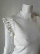 Load image into Gallery viewer, Melissa Nepton - Zowie Sweater Tank - Off White