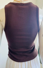 Load image into Gallery viewer, Bobi Doubled Crop Tank - Umber