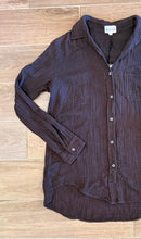 Load image into Gallery viewer, Felicite - Boyfriend Button Up Gauze - Bark