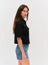 Load image into Gallery viewer, Six Fifty - Tove Double Pocket Top - Black