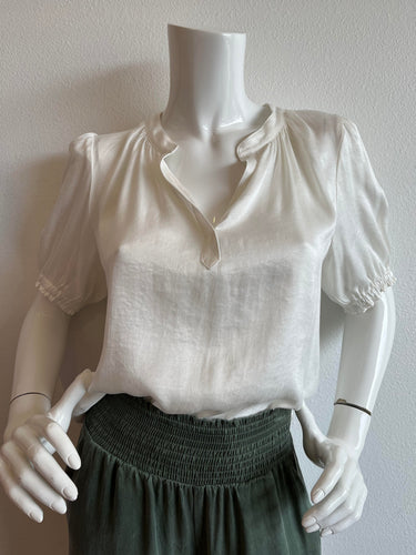 209 West 38th-Short Sleeve Top-White