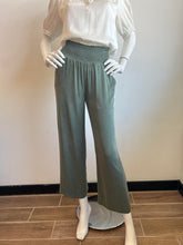 Load image into Gallery viewer, 209 West 38th- Rusched Waist Pant- Sage
