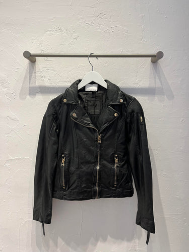 Raizel Leather Jacket - Black