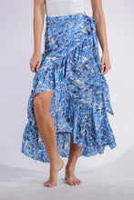 Load image into Gallery viewer, Sea Lustre - Honey Maxi Wrap Skirt - Blue Grass