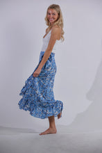 Load image into Gallery viewer, Sea Lustre - Honey Maxi Wrap Skirt - Blue Grass