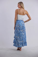 Load image into Gallery viewer, Sea Lustre - Honey Maxi Wrap Skirt - Blue Grass