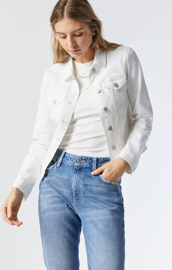 Mavi Samantha Jean Jacket White