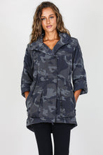 Load image into Gallery viewer, Anorak- Crinkle Nylon Anorak in Black Camo