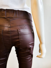 Load image into Gallery viewer, Tali Jogger - Flog Pants - Plum Burgundy Vegan Leather