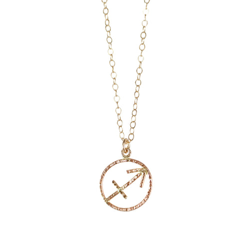 Sagittarius Necklace - Gold Fill