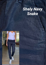 Load image into Gallery viewer, Shely Style Flog Pants - Navy Snake