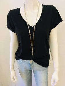 Crystal and Chain chain with a Tibetan Dagger Necklace
