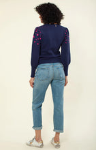 Load image into Gallery viewer, Hale Bob Aimee Jacquard Sweater - Navy