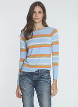 Load image into Gallery viewer, LABEL+ Thread Los Cabos Crew Cotton Striped Sweater - Sky