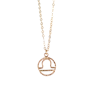 Libra Necklace - Gold Fill