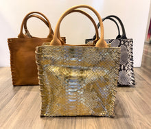 Load image into Gallery viewer, Let &amp; Her Aztec Mini, Cognac Python
