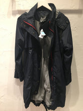 Load image into Gallery viewer, Long Anorak - Navy with Red Zipper